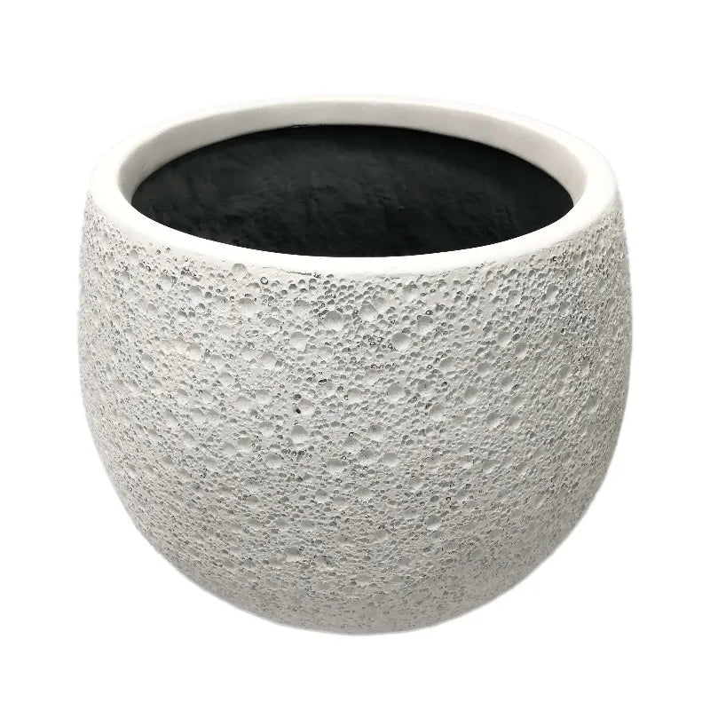 13 inch Resin Moon Planter Luna Planter - Durable Weather-Resistant Pot