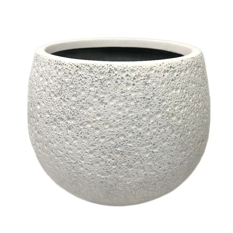 13 inch Resin Moon Planter Luna Planter - Durable Weather-Resistant Pot